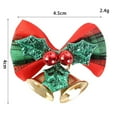 thumbnail image 6 of 1/10X Christmas Bow Christmas Tree Decorations Christmas Mini Bells Bows Christmas Ornaments Gifts Decorations Green Leaves Bow, 6 of 8