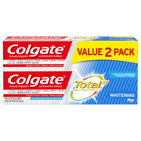 Colgate Total Whitening Toothpaste, 4.8 oz.