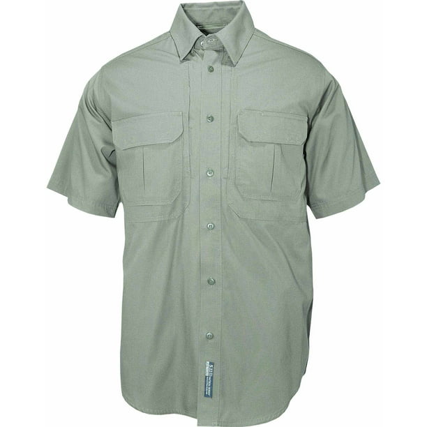 5.11 Tactical - Short Sleeve Cotton Tactical Shirt, OD Green - Walmart ...
