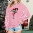 thumbnail image 2 of EHQJNJ Chandail en Molleton Graphique pour Femmes au Dos Chandail en Molleton Graphique de Noël pour Femmes Col Rond Pull Col Rond Chandail en Molleton Festif Imprimé Décontracté Haut Blanc Chandail en Molleton Col Rond, 2 of 4