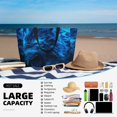 thumbnail image 5 of Kdxio Ice Blue Fire Wolf for Beach Bag for Women Large Beach Tote Bag Waterproof Sandproof Swim Bag with Zipper Pockets Beach Vacation Travel, 5 of 7