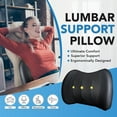 thumbnail image 4 of Lumbar Support Pillow for Car, Memory Foam Lumbar Pillow for Lower Back Pain Relief - Back Cushion for Driving, Chair Support for Car-Office Chair, Wheelchair - Black, 4 of 8