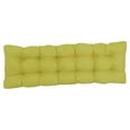 thumbnail image 2 of 60-inch by 19-inch Tufted Solid Microsuede Bench Cushion Green-Color, 2 of 3
