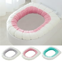 Cheers.US Washable Cushioned Toilet Lid Cover, Pink