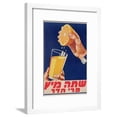thumbnail image 1 of Poster with a Glass of Orange Juice, C.1947 (Colour Litho), Framed Art Print Wall Art by Israeli, 1 of 6