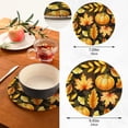 thumbnail image 3 of SKYSONIC Pumpkin Haevest Fall Pot Holders Trivets, 2 Pcs Heat Resistant Trivets,Autumn Maple Leaf Cotton Thread Weave Mats for Hot Pads Pans Pot Bowl Teapot for Kitchen Decor, 3 of 7