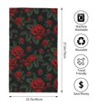 thumbnail image 2 of Balery Roses Toalla de Microfibra Premium con Estampado – 27.5x16 pulgadas, Alta Absorción, Suave y Aterciopelada, Secado Rápido, 2 of 6