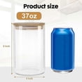 thumbnail image 5 of 6-piece Glass Food Storage Jars With Bamboo Lids, 37 Oz Airtight Containers, Set Of 6, 5 of 5