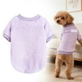 thumbnail image 2 of Denbek Cream Dog Sweater, Dog Sweater, 1 Pack Dog Sweaters for Small Dogs Girl Boy, Ultra Soft Warm Puppy Clothes Dog Coat for Winter, Pet Apparel Outfits, Purple-M, 2 of 7