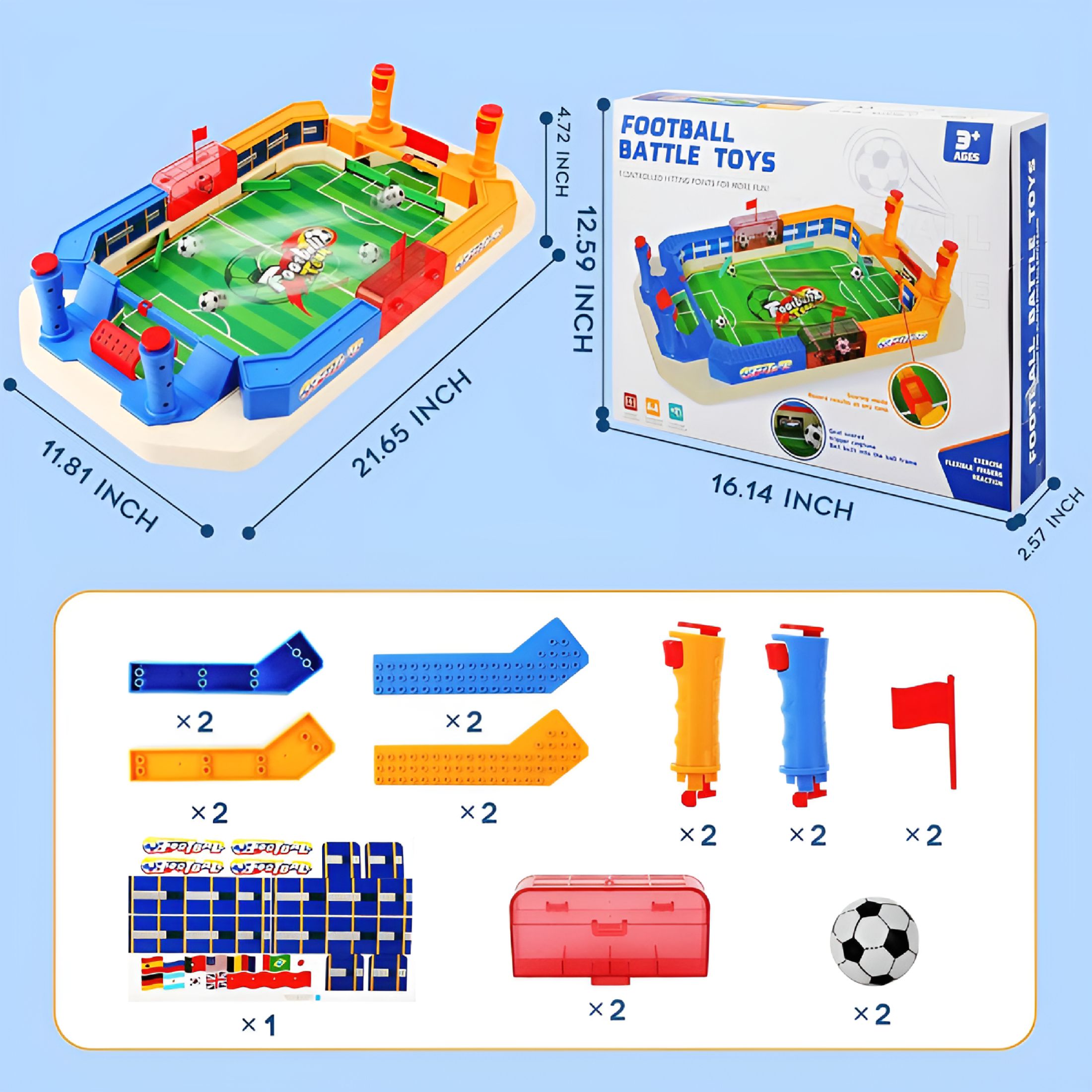 BESTSKY 2026 New Mini Foosball Table Games Tabletop Football Soccer for Indoor Fun,Birthday Gift for Kids