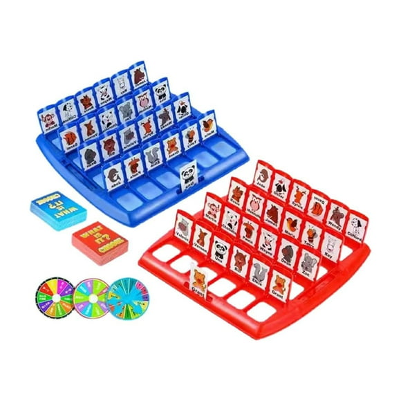 Bunblic Guessing Game Fun Boards Games Toys Classic Kids Games Indoor Games Toy for Party Prop Travel Games Valentines Day Gifts Boys , 96 Cards with Boards