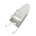 thumbnail image 3 of 1pc Stainless Steel Iron Stand Ironing Board Holder Wardrobe Hanging Rack Double Hook Wall Shelf for Home Hotel (White), 3 of 10