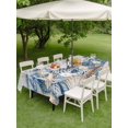 thumbnail image 4 of Outdoor Tablecloth with Umbrella Hole for Patio/Picnic, Blue Turtle Coastal Waterproof Table Cloth Rectangle Table Cover Washable, Beach Coral Nautical Starfish Sea Eucalyptus Vintage (54"x 80"), 4 of 8