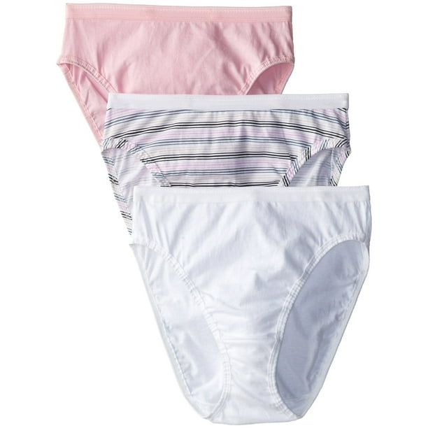 Hanes Women`s Classics Assorted Cotton Hi-Cut Panties : :  Clothing, Shoes & Accessories
