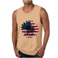 thumbnail image 1 of Tanques para Hombre para el Verano Solto Chaleco Impresión Deportivo Cuello Redondo, Casual, 1 of 3
