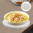 thumbnail image 7 of 4pcs Rustic Round Coaster Wear-resistant Woven Placemat Home Cutlery Mat Dining Table Decor, 7 of 7
