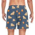 thumbnail image 2 of FORMRS Mens Swim Trunks Mesh Liner Quick Dry Casual Beach Board Shorts with Pockets, Sizes S-2XL, Blue Capybaras, 2 of 9