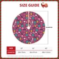 thumbnail image 2 of Fuzoiu Summer Flamingo Print Christmas Tree Skirt,Xmas Christmas Decorations,Xmas Tree Mat for Farmhouse Holiday New Years Home Party Decor Tree Rugs-30", 2 of 6