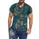 thumbnail image 1 of Camisas Hombre Vestir 2023 Verano Nueva Personalidad Casual Hombre Playa Camisa estampada al libre (Green, XL), 1 of 3