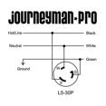 thumbnail image 5 of Journeyman-Pro 2611 30 Amp, 125 Volt, NEMA L5-30P, 2P, 3W, Locking Male Plug, 5 of 6