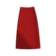 thumbnail image 2 of TEAJOPSUU Womens High Waist Midi Skirts A Line Solid Color Versatile Skirts Office Work Fitted Tailored Skirts for Everyday Business Commuting Red, 2 of 4