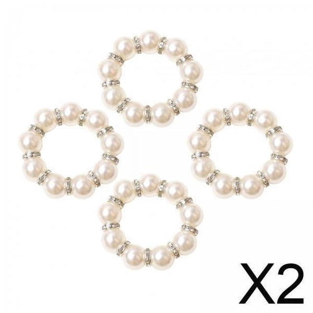 Servilleteros,Anillos de cuentas para servilletas a granel Fiesta Baño Pascua,Servilletero para mesa Baño Fiesta Boda,Hebillas para servilletas de diamantes de imitación Mesa de comedor