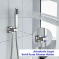 thumbnail image 5 of Kichae 12'' Ceiling Mount Rainfall Shower Head System with Faucet and Hose，Brushed Nickel, 5 of 8
