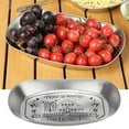 thumbnail image 3 of Outdoor Vintage Dining American Tinplate Fruit Tray Camping Tableware Snack Cake Barbecue Tableware Embossed Tinplate/ Home Decor, 3 of 9