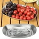 thumbnail image 3 of Bandeja de hojalata vintage para exteriores, para fruta, para acampar, para aperitivos, pasteles, barbacoas, con relieve., 3 of 5
