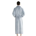 thumbnail image 3 of Men's Plush Bathrobe Soft Long Sleeve Fleece Bath Robe Bathrobe Super Absorbent Spa Robe Collar Loose Fit Fleece Loungewear Winter Warm Robe Housecoat, 3 of 6