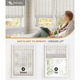 LazBlinds Cordless Bamboo Roman Shades, Light Filtering Window