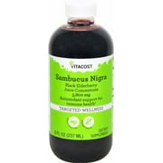 Vitacost Sambucus Nigra Black Elderberry Juice Concentrate -- 3800 mg - 8 fl oz (237 mL)