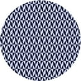thumbnail image 1 of Ahgly Company Machine Washable Indoor Round Transitional Night Blue Area Rugs, 6' Round, 1 of 7