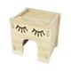 thumbnail image 5 of Casa para hámster de madera maciza, suministros de jardinería, juguete de madera, túnel de madera para hámster. estilo C, 5 of 9