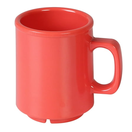Excellante Color Orange melamine dinnerware collection 8 oz mug, comes in dozen