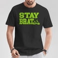 thumbnail image 2 of Stay Brat Chuck & Pearl Shoes T-Shirt, Trendy Y2K Aesthetic Graphic Tee for Women Men Unisex, Fashion Statement Streetwear-Inspired Shirt, 2 of 3