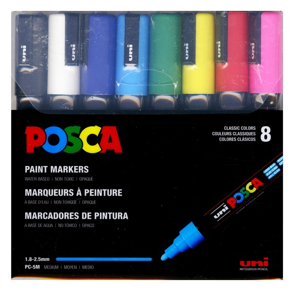 Posca Medium Point Paint Marker Set