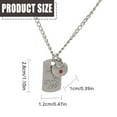 thumbnail image 6 of tegongse Trendy Square Pendant Necklace Cartoon Character Caleb Neck Chain with Crystal Detailing for Work and Social Gathering, 6 of 9