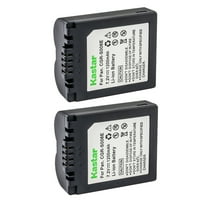 Kastar 2-Pack CGA-S006 Battery Replacement for Panasonic Lumix DMC-FZ18K, Lumix DMC-FZ18S, Lumix DMC-FZ28, Lumix DMC-FZ28GK, Lumix DMC-FZ28K, Lumix DMC-FZ28S, Lumix DMC-FZ28EFK Camera
