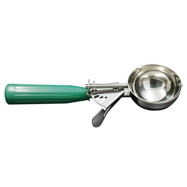 Justharion Ice Cream Spoon Stainless Ice Cream Ball Maker Watermelon Fruit Scoop Kitchen Tableware green 22*6.8cm 1Set