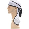 thumbnail image 3 of Gorro pirata sedoso con ondas de 360 grados, de dos tonos, con cola larga y tirantes anchos, para hombre y mujer, 2 unidades, 3 of 5