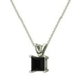 thumbnail image 3 of Princess Cut Diamond Pendant Necklace For Women 14K Rose Gold 1/3 CT (L, I2), 3 of 4