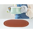 thumbnail image 5 of Unique Bargains Faux Leather Placemats for Kitchen Washable Table Placemats 6pk Brown Gray, 5 of 7