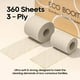 thumbnail image 3 of Papel higiénico ECO BOOM 100% bambú, 3 capas, 9 rollos, 360 hojas, 3 of 6