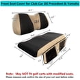 thumbnail image 5 of 10L0L Golf Cart Seat Covers Fit Club Car Precedent Yamaha Winter Warm Cover with Storage Pocket Black Beige L Size, 5 of 8