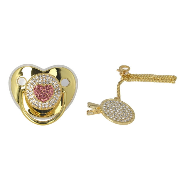 Chupetes NikouMX Chupetes de silicona para bebés Set en forma de corazón