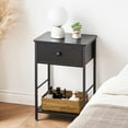 thumbnail image 3 of End Table Nightstand with Drawer and Storage Shelf Side Table Bedside Tables for Living Room Bedroom, Easy to Install, 3 of 8