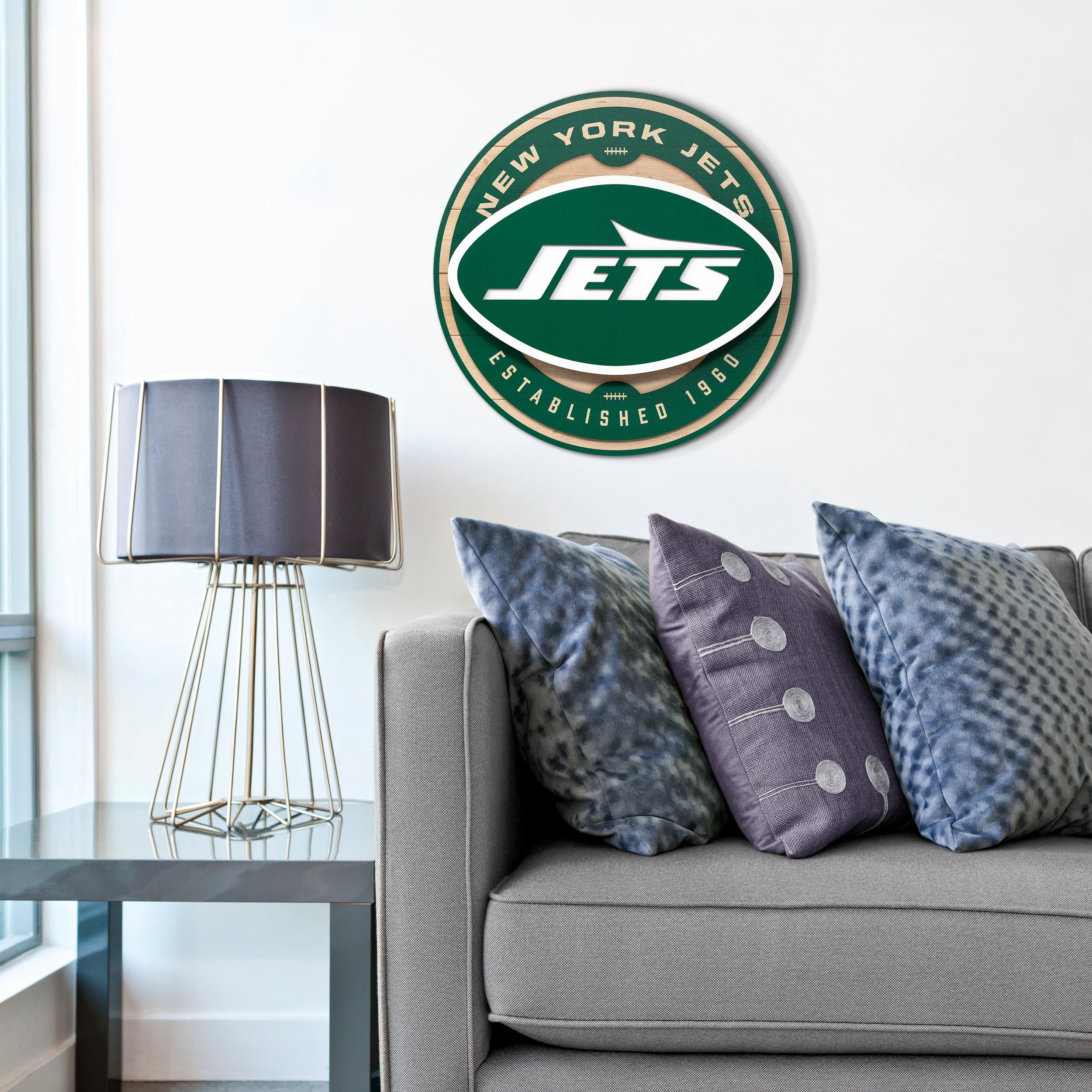 YouTheFan NFL New York Jets 3DX Circle Wall Art