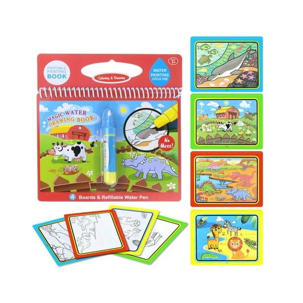 Matsuzay Libro para colorear Doodle y bolígrafo mágico, tablero de