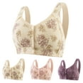 thumbnail image 3 of WILLBEST Brasier Sin Varillas Sujetador De Mujer Con Hebilla Frontal, Borde De Encaje, Sin Aro De Acero, Ajuste Sin Costuras, Para Yoga, Dormir, Talla Grande 2370, 3 of 3